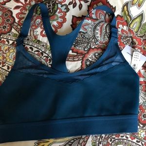 Victoria sport teal blue size small sports bra NWT